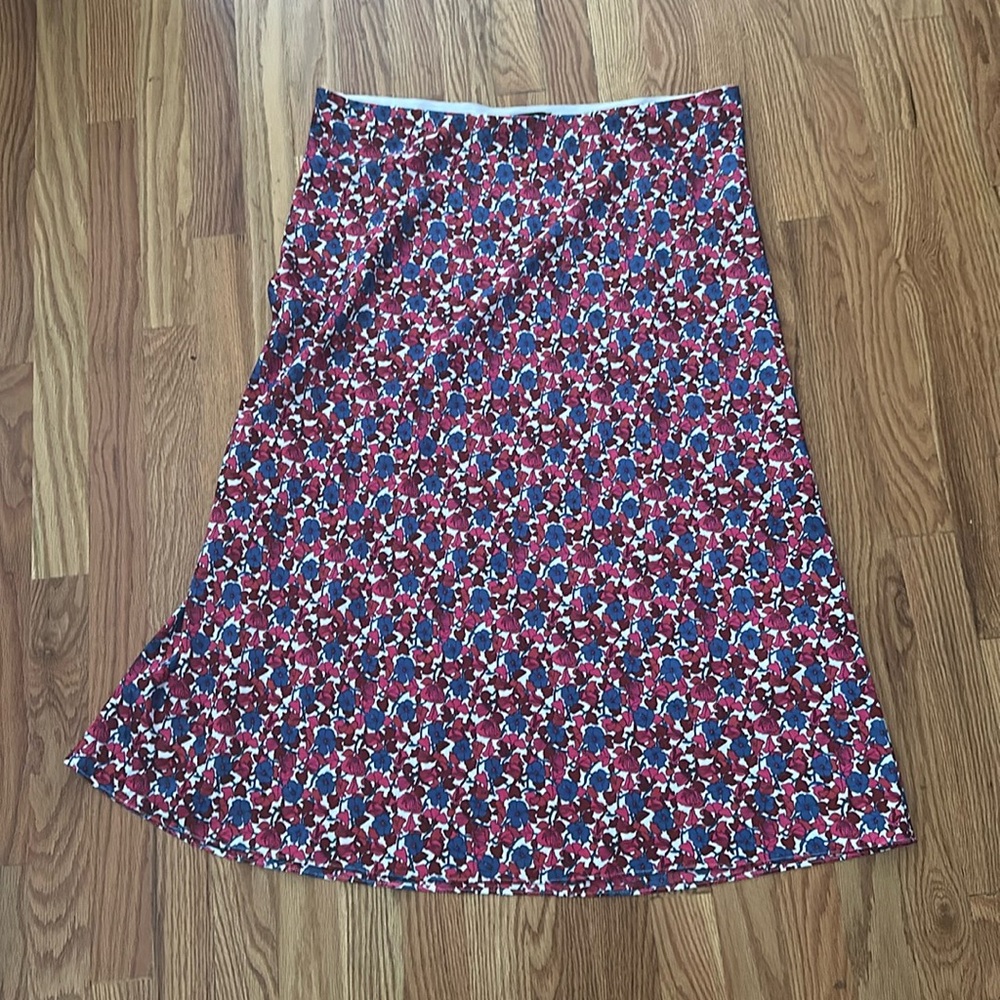J CREW EUC Floral Flowy Skirt Size XL